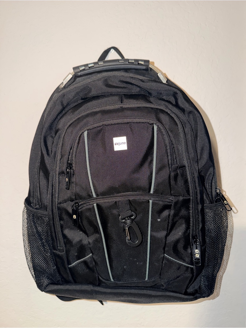 dejuno Black Laptop Backpack‎ Travel School Business Carry On Multi Pocket